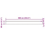 vidaXL Cortină din Dantelă cu perdele Floral Alb 900 x 80 cm Poliester vidaXL Cortină din Dantelă cu perdele Floral Alb 900 x 80 cm Poliester