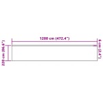 vidaXL Cortină din Dantelă cu perdele Floral Alb 1200 x 220 cm Poliester vidaXL Cortină din Dantelă cu perdele Floral Alb 1200 x 220 cm Poliester