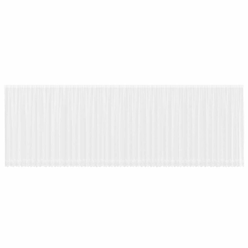 vidaXL Perdele cu perdele Floral Alb 1200 x 240 cm Poliester