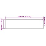 vidaXL Cortină din Dantelă cu perdele Floral Alb 1200 x 300 cm Poliester vidaXL Cortină din Dantelă cu perdele Floral Alb 1200 x 300 cm Poliester