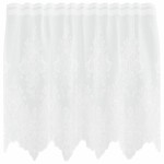 vidaXL Cortină din Dantelă cu perdele Alb 100 x 150 cm Poliester