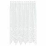 vidaXL Cortină din Dantelă cu perdele Alb 180 x 150 cm Poliester