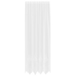 vidaXL Cortină din Dantelă cu perdele Alb 300 x 150 cm Poliester