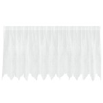 vidaXL Cortină din Dantelă cu perdele Alb 100 x 300 cm Poliester