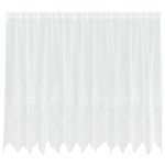 vidaXL Cortină din Dantelă cu perdele Alb 180 x 300 cm Poliester