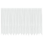 vidaXL Cortină din Dantelă cu perdele Alb 140 x 400 cm Poliester