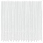 vidaXL Cortină din Dantelă cu perdele Alb 200 x 400 cm Poliester