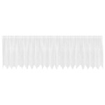 vidaXL Cortină din Dantelă cu perdele Alb 100 x 500 cm Poliester