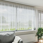vidaXL Cortină din Dantelă cu perdele Alb 140 x 600 cm Poliester
