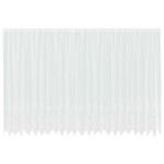 vidaXL Cortină din Dantelă cu perdele Alb 245 x 600 cm Poliester