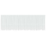 vidaXL Cortină din Dantelă cu perdele Alb 140 x 750 cm Poliester