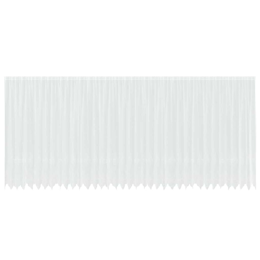 vidaXL Cortină din Dantelă cu perdele Alb 200 x 900 cm Poliester
