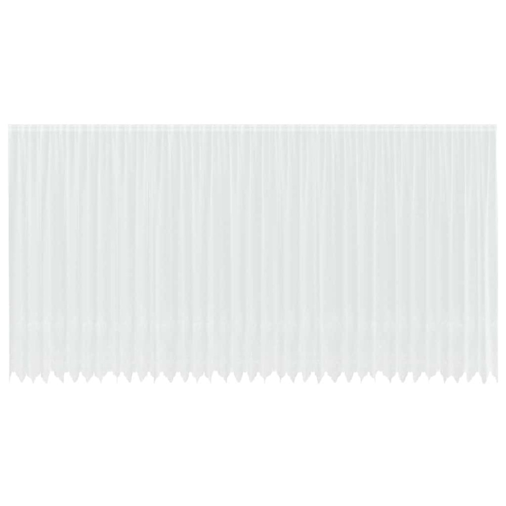 vidaXL Cortină din Dantelă cu perdele Alb 300 x 900 cm Poliester