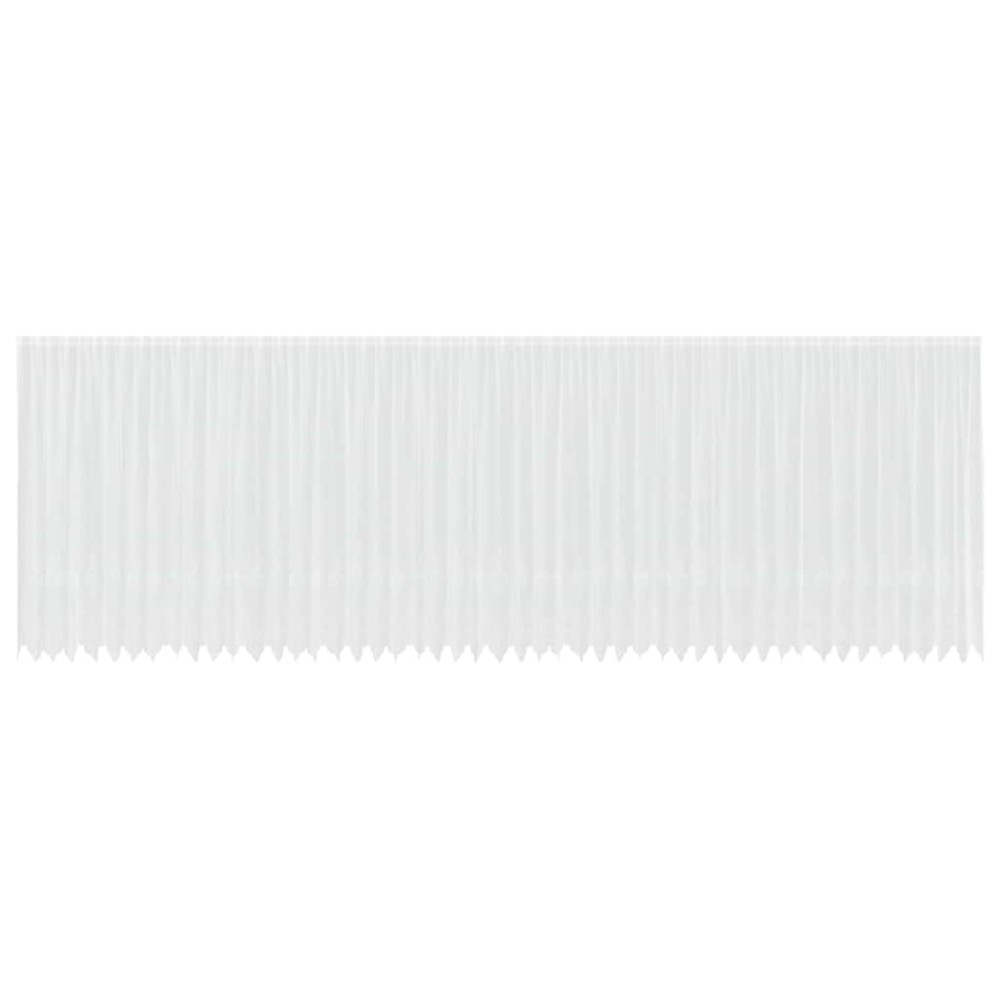 vidaXL Cortină din Dantelă cu perdele Alb 240 x 1200 cm Poliester