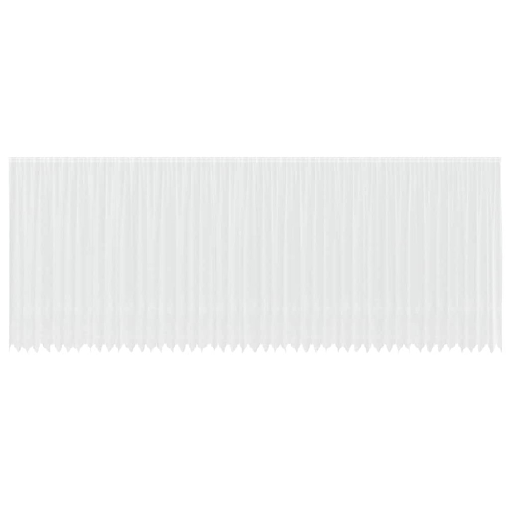 vidaXL Cortină din Dantelă cu perdele Alb 260 x 1200 cm Poliester
