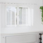 vidaXL Perdele cu perdele 2 pcs Alb 140 x 140 cm Poliester