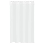 vidaXL Perdele cu perdele 2 pcs Alb 140 x 175 cm Poliester