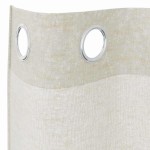 vidaXL Perdele cu perdele 2 pcs Crem 140 x 175 cm Poliester