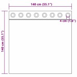 vidaXL Perdele cu perdele 2 pcs Nisip 140 x 140 cm Poliester vidaXL Perdele cu perdele 2 pcs Nisip 140 x 140 cm Poliester