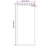 vidaXL Cortină din Voile 2 pcs Gri deschis 225 x 140 cm Poliester