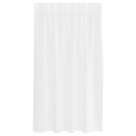 vidaXL Perdele cu perdele 2 pcs Alb 140 x 140 cm Poliester