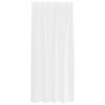 vidaXL Perdele cu perdele 2 pcs Alb Poliester