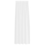 vidaXL Perdele cu perdele 2 pcs Alb 140 x 245 cm Poliester