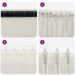 vidaXL Perdele cu perdele 2 pcs Crem 140 x 140 cm Poliester