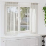vidaXL Perdele cu perdele 2 pcs Crem 140 x 175 cm Poliester