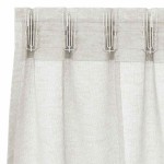 vidaXL Cortină din Voile cu perdele 2 pcs Crem 260 x 140 cm Poliester