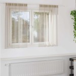 vidaXL Perdele cu perdele 2 pcs Nisip 140 x 140 cm Poliester
