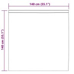 vidaXL Perdele cu perdele 2 pcs Nisip 140 x 140 cm Poliester