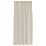 vidaXL Perdele cu perdele 2 pcs Nisip 140 x 175 cm Poliester vidaXL Perdele cu perdele 2 pcs Nisip 140 x 175 cm Poliester