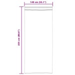 vidaXL Perdele cu perdele 2 pcs Nisip 140 x 225 cm Poliester