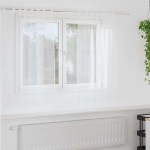 vidaXL Perdele cu perdele 2 pcs Alb Poliester