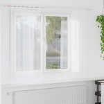vidaXL Perdele cu perdele 2 pcs Alb 140 x 175 cm Poliester