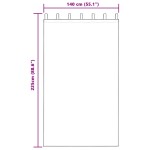 vidaXL Perdele cu perdele 2 pcs Nisip 140 x 225 cm Poliester vidaXL Perdele cu perdele 2 pcs Nisip 140 x 225 cm Poliester