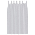 vidaXL Perdele cu perdele 2 pcs Gri deschis 140 x 175 cm Poliester