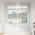 vidaXL Perdele cu perdele 2 pcs Gri închis Poliester