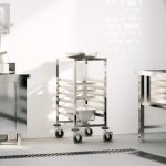 vidaXL Cărucior cu tăvi cu 6 containere GN 39x55x87 cm oțel inoxidabil vidaXL Cărucior cu tăvi cu 6 containere GN 39x55x87 cm oțel inoxidabil