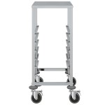 vidaXL Cărucior cu tăvi cu 6 containere GN 39x55x87 cm oțel inoxidabil vidaXL Cărucior cu tăvi cu 6 containere GN 39x55x87 cm oțel inoxidabil