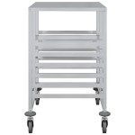 vidaXL Cărucior cu tăvi cu 12 containere GN 75x55x87cm oțel inoxidabil