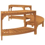vidaXL Împrejmuire pentru Cada cu Hidromasaj Semi-Rotund 252x111.5x55.5 cm Lemn Masiv de Acacia