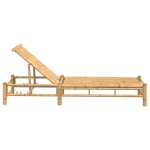 vidaXL Sezlong 55x199x30 cm bambus