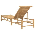 vidaXL Sezlong 55x199x30 cm bambus
