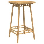 vidaXL Masă de bar de exterior pătrată 55x55x100 cm bambus vidaXL Masă de bar de exterior pătrată 55x55x100 cm bambus