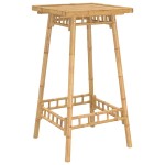vidaXL Masă de bar de exterior pătrată 55x55x100 cm bambus vidaXL Masă de bar de exterior pătrată 55x55x100 cm bambus