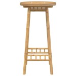 vidaXL Masă de bar pentru exterior rotundă Ø55x100 cm din bambus vidaXL Masă de bar pentru exterior rotundă Ø55x100 cm din bambus