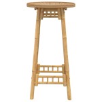 vidaXL Masă de bar pentru exterior rotundă Ø55x100 cm din bambus vidaXL Masă de bar pentru exterior rotundă Ø55x100 cm din bambus