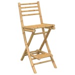 vidaXL Set bar de exterior 3 piese pliabil din bambus vidaXL Set bar de exterior 3 piese pliabil din bambus